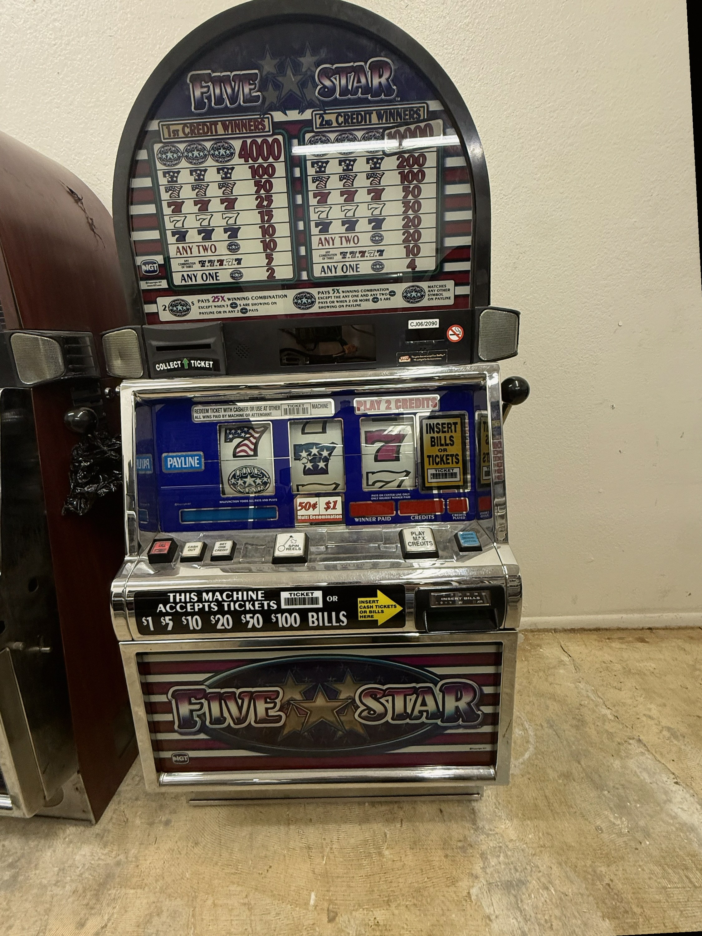 IGT Reel Spinner Five Star